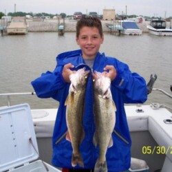 man with fish catch
